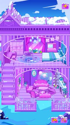 Frozen Dollhouse Design,Ice Do - Screenshot 2