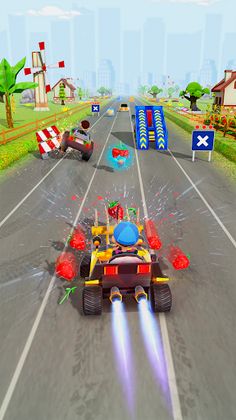 Mini Car Rush:Fruit Crush Race - Screenshot 4