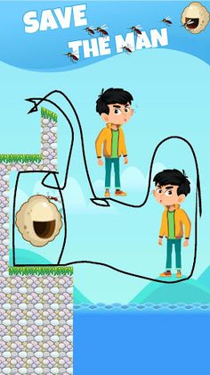 Help Man: Draw Line - Screenshot 1