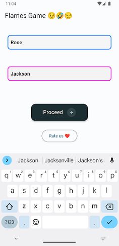 FLAMES Game - Screenshot 2