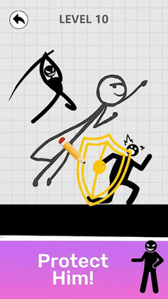 Save Stickman: Brain Draw Line - Screenshot 3