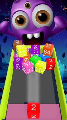 Chain merge 2048: 3D Cube game - Screenshot 3