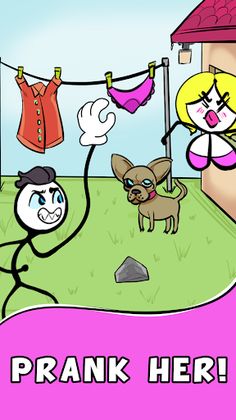 Stickman Troll- Thief Puzzle - Screenshot 1