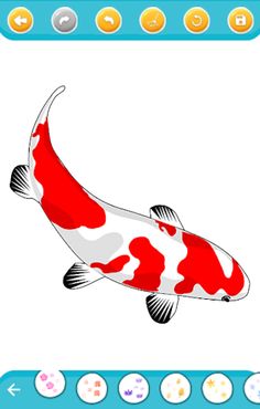 koi fish coloring game - Screenshot 2