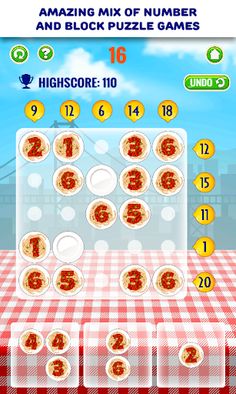 Number puzzle game - Food *Gol - Screenshot 1