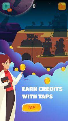 Mars colony idle clicker game - Screenshot 1