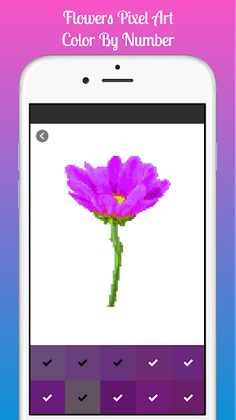 Flowers Pixel: Color By Number - Screenshot 2