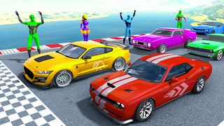 Superhero Game: Ramp Car Stunt - Screenshot 1