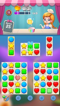 Candy Story - Sweet Match 3 Pu - Screenshot 4