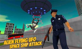 Flying UFO Robot Game:Aliens - Screenshot 1