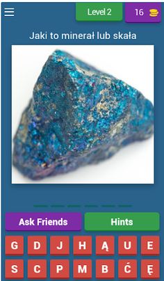 Minerały i skały - quiz - Screenshot 2