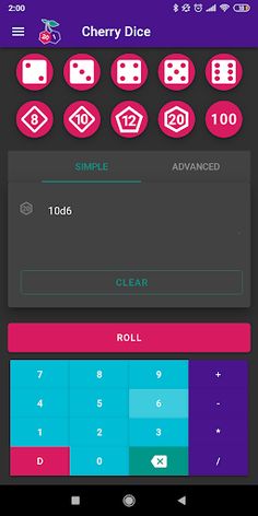 Cherry Dice - Dice Roller - Screenshot 1