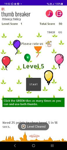 Thumb Breaker Game - Screenshot 2