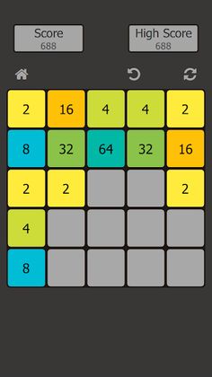 2048 Dark: Classic Number Puzz - Screenshot 3