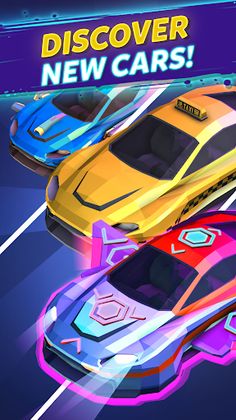 Merge Cyber Car: Highway Racer - Screenshot 4