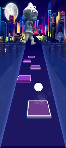 Smurf Cat Hop Tiles - Screenshot 1