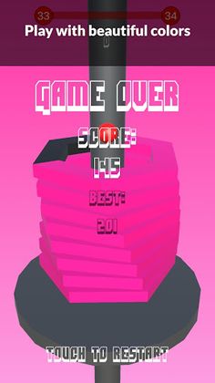 Helix Tower Stack Crash Ball - Screenshot 4