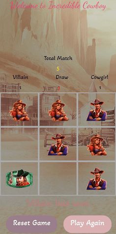 Incredible Cowboy Tic-Tac-Toe - Screenshot 4