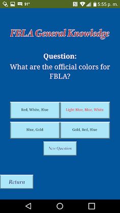 FBLA Trivia - Screenshot 2
