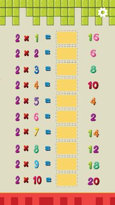 Mathematics Tables Drag & Drop - Screenshot 4