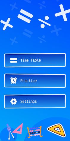 Math Tables with Practice - Screenshot 1