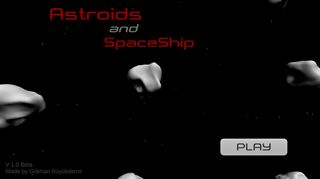 Asteroids and Spaceship - Screenshot 1