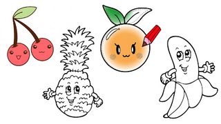 Kawaii Food Coloring Book - Screenshot 2