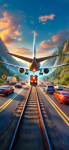 Sling Plane 3D - Sky Crash Jet - Screenshot 1