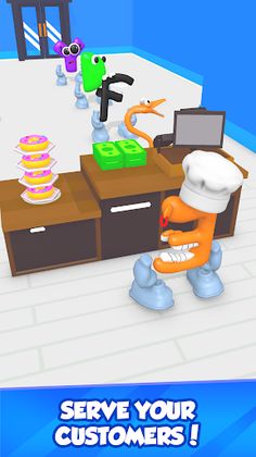 Alphabet Cafe - Donut Shop 3d - Screenshot 1
