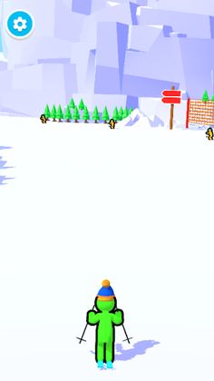 Super Ski Sprinter 3D - Screenshot 1