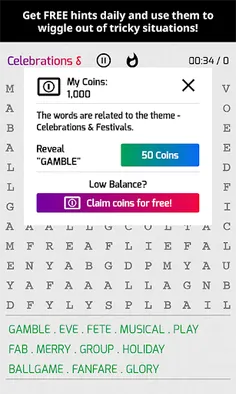 Super Word Search Puzzles - Screenshot 3