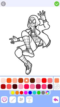 Miles Morales Coloring Game - Screenshot 1