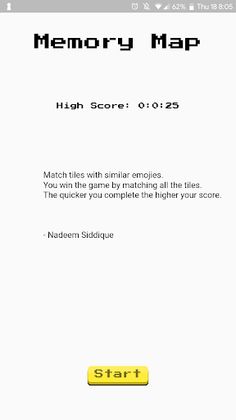 Memory Map Game - Screenshot 1