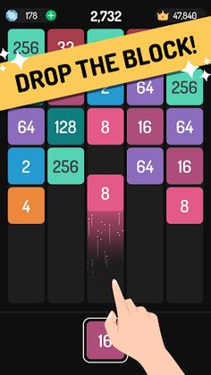 X2 Blocks: 2048 Drop & Merge! - Screenshot 1