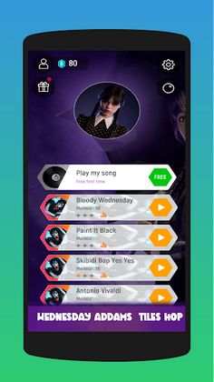 Wednesday Addams : Tiles Hop - Screenshot 1