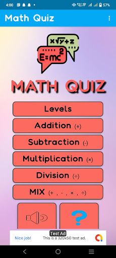 Math Quiz - Screenshot 2