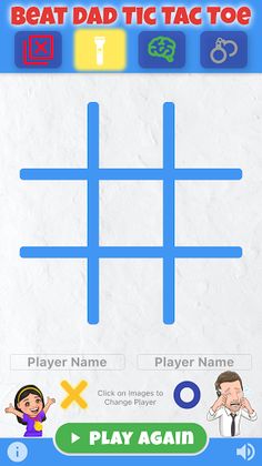 Beat Dad Tic Tac Toe for Kids - Screenshot 1