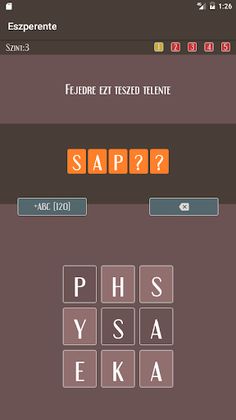 Eszperente szókirakó - Screenshot 3