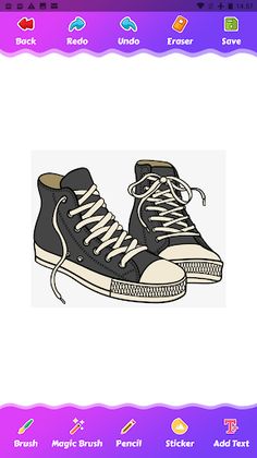 Game coloring sneakers - Screenshot 4