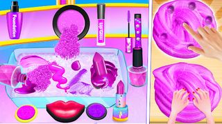 DIY Makeup Mixing into Slime - Screenshot 3