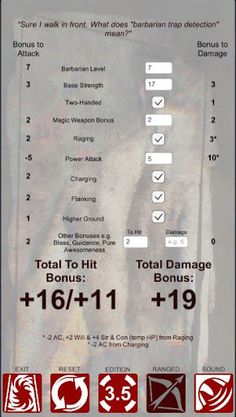 Barbarian Calculator - Screenshot 2