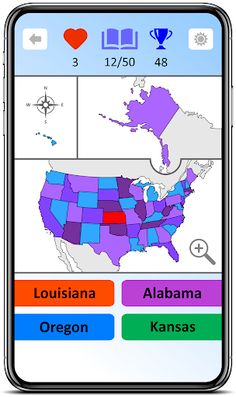 USA Quiz: States, Maps and Pre - Screenshot 4