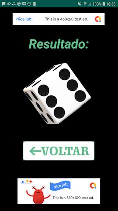 Jogue o Dado - Screenshot 1