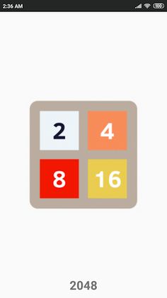 2048 - Puzzle game - Screenshot 1