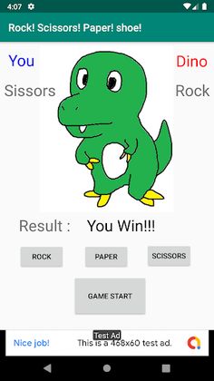 Rock Paper Scissors Dino - Screenshot 2