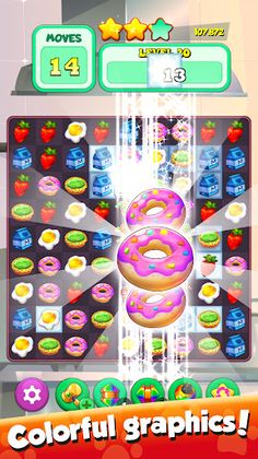 Greedy Cat Match 3 - Screenshot 4