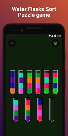 Water Flasks Sort Puzzle Game - Screenshot 1