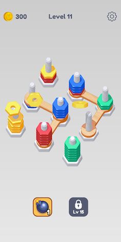 Bolt Nuts Sort - Screenshot 2