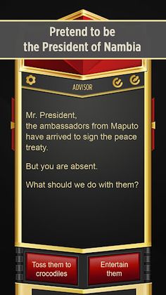 Mr. President: Text Adventure - Screenshot 1