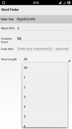 Word Finder Scrabble Solver - Screenshot 4